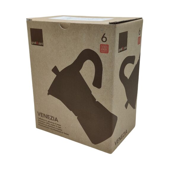 Gnali&Zani Venezia Гейзерная кофеварка на 6 чашек алюминий, фото , изображение 2