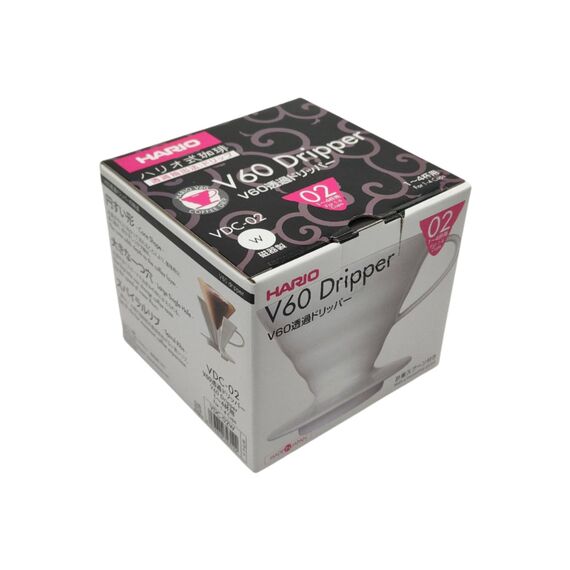 Hario VDC-02W Керамический пуровер V60 02 белый, фото , изображение 5