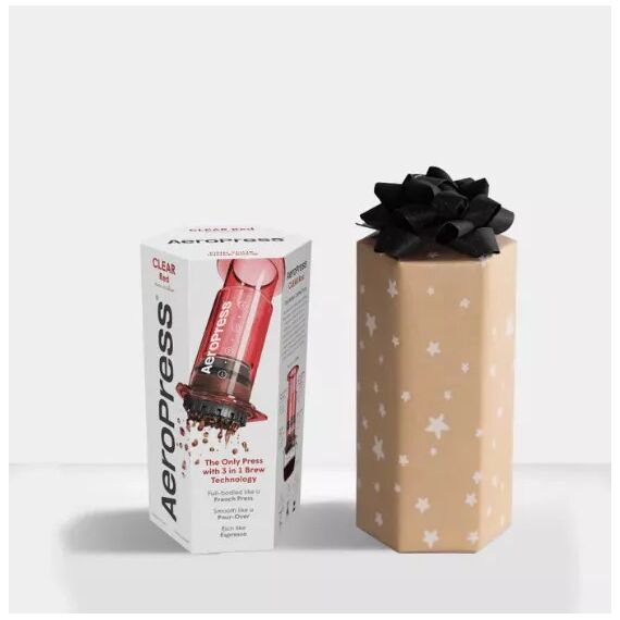 Aerobie AeroPress Clear Кофеварка ручная красная, фото , изображение 4