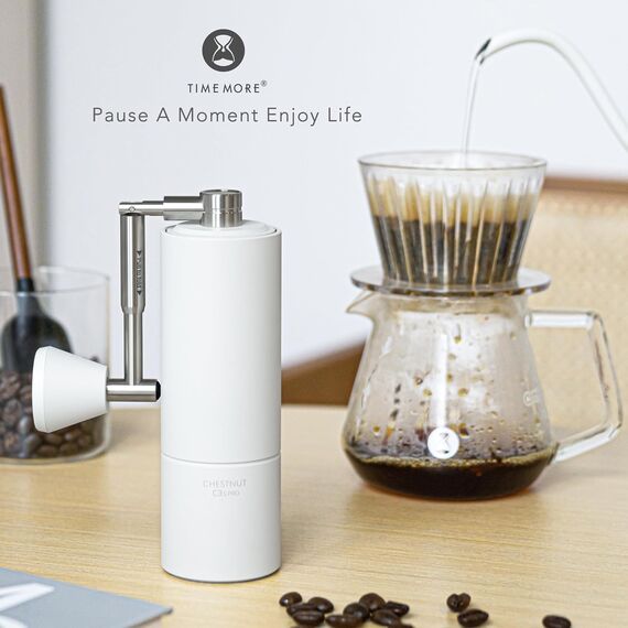 Timemore Chestnut C3s Pro Кофемолка ручная белая, фото , изображение 8