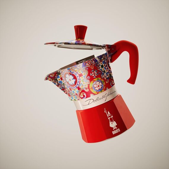 Bialetti 5329 Moka Express Dolce&Gabbana на 3 чашки Гейзерная кофеварка, фото , изображение 3