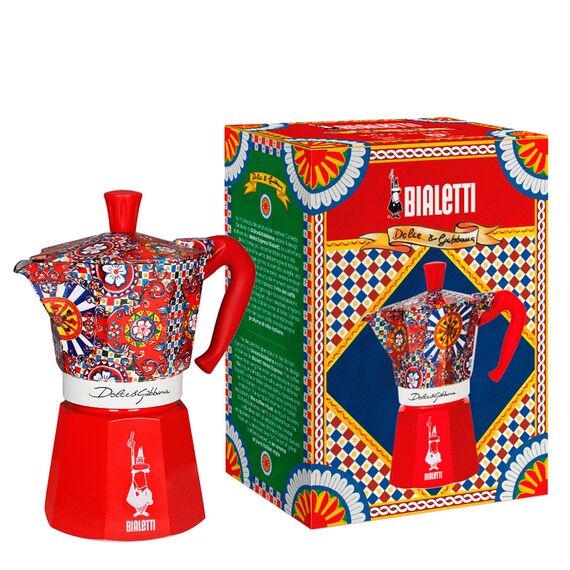 Bialetti 5329 Moka Express Dolce&Gabbana на 6 чашек Гейзерная кофеварка, фото , изображение 3 Bialetti 5329 Moka Express Dolce&Gabbana на 6 чашек Гейзерная кофеварка, фото , изображение 3