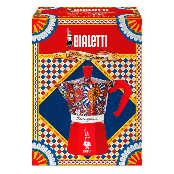 Bialetti 5329 Moka Express Dolce&Gabbana на 6 чашек Гейзерная кофеварка, фото , изображение 4 Bialetti 5329 Moka Express Dolce&Gabbana на 6 чашек Гейзерная кофеварка, фото , изображение 4
