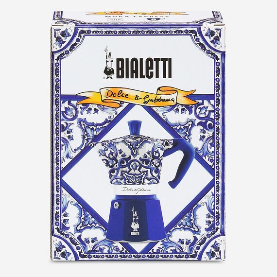 Bialetti 5346 Moka Express Dolce&Gabbana Blu Mediterraneo на 6 чашек Гейзерная кофеварка, фото , изображение 5 Bialetti 5346 Moka Express Dolce&Gabbana Blu Mediterraneo на 6 чашек Гейзерная кофеварка, фото , изображение 5