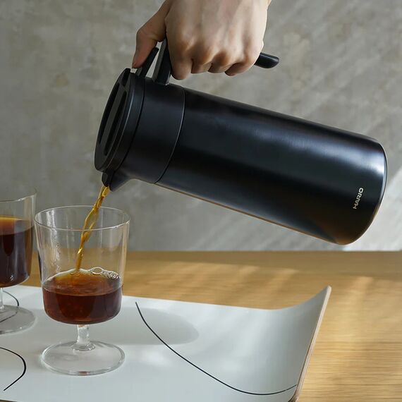 Hario CHP-600-B Сервер-термос стальной с керамическим покрытием 600 мл черный, фото , изображение 3