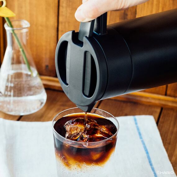 Hario CHP-600-B Сервер-термос стальной с керамическим покрытием 600 мл черный, фото , изображение 4