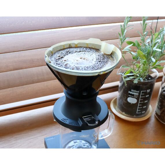 Hario MUSD-02-B Mugen x Switch Имерсионный пуровер пластиковый 02 чёрный, фото , изображение 4