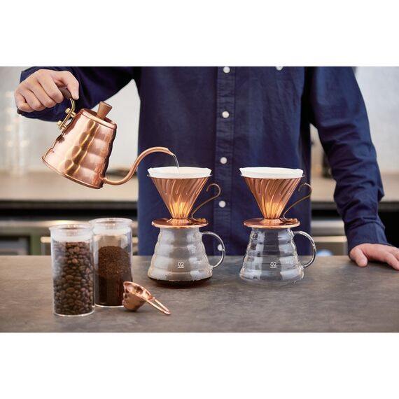 Hario Buono V60 Coffee Drip Kettle Copper 0.9 л, фото 