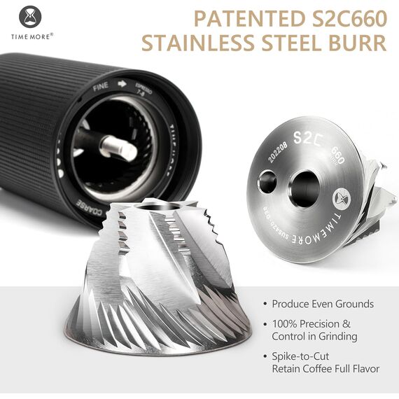 Timemore Chestnut C3s Max Кофемолка ручная черная, фото , изображение 3