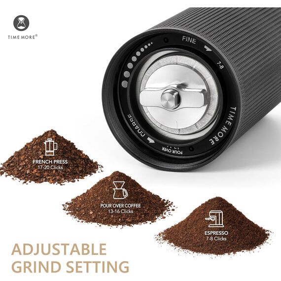 Timemore Chestnut C3s Max Кофемолка ручная черная, фото , изображение 4