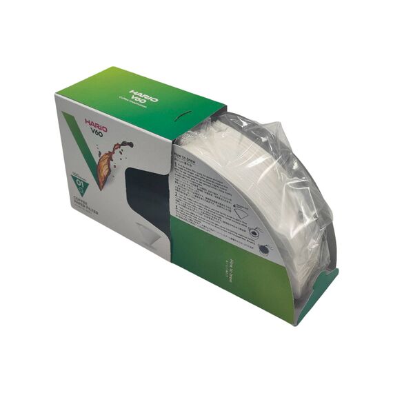 Hario VCF-01-100WK Бумажные фильтры V60 01 белые 100 шт в коробке, фото , изображение 3