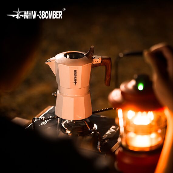 MHW-3BOMBER Гейзерная кофеварка 100 мл белая, фото , изображение 8