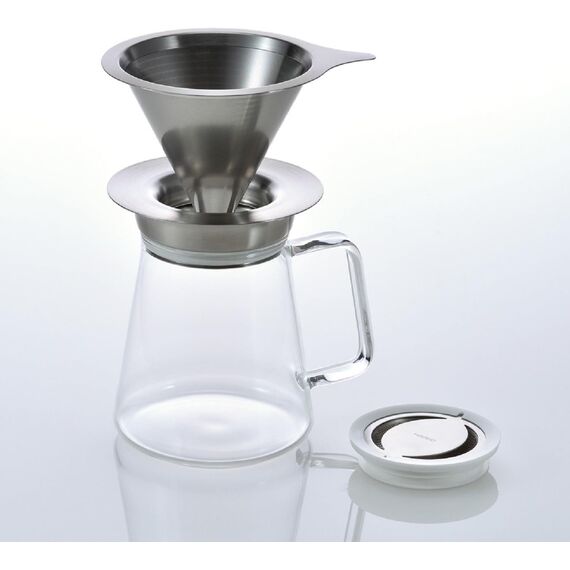 Hario DMD-02-MBK Double Mesh Metal Dripper Металлический пуровер черный, фото , изображение 5 Hario DMD-02-MBK Double Mesh Metal Dripper Металлический пуровер черный, фото , изображение 5