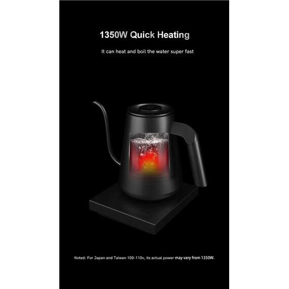 Timemore Fish Smart Pro Электрочайник 900 мл белый для правой руки, фото , изображение 14