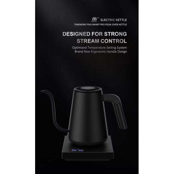 Timemore Fish Smart Pro Электрочайник 900 мл белый для правой руки, фото , изображение 16