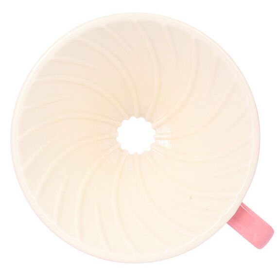 Керамический пуровер Tiamo V02 розовый, фото , изображение 5