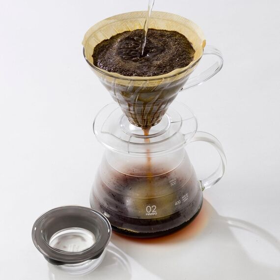 Hario V60 02 Пластиковый пуровер прозрачный, фото , изображение 2